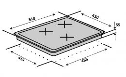 Варочная поверхность индукционная VENTOLUX HI 43 TC FBS: 5