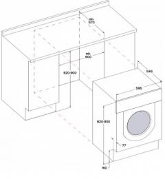 Встраиваемая стиральная машина с сушкой WHIRLPOOL BIWDWG75148 UA: 6