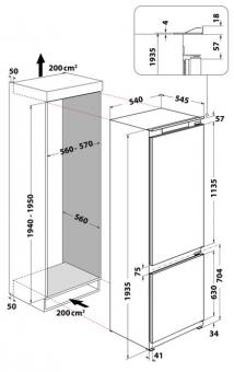 Встраиваемый холодильник WHIRLPOOL WHC20D011B1: 4