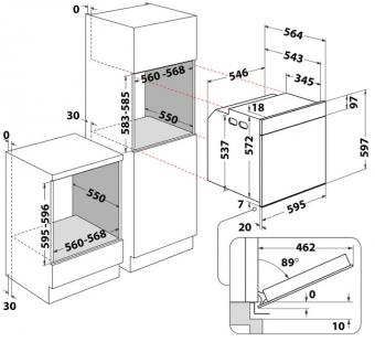 Духовой шкаф электрический WHIRLPOOL WOI5S8PM1SXA: 6