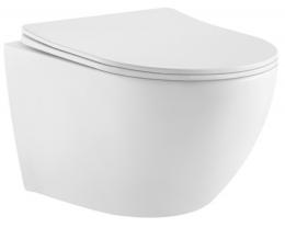 Унитаз подвесной RAVAK WC CONCEPT OVAL RimOff с сиденьем RKUM000009: 1