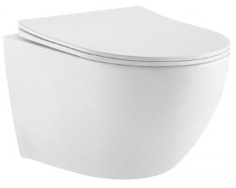 Унитаз подвесной RAVAK WC CONCEPT OVAL RimOff с сиденьем RKUM000009: 1