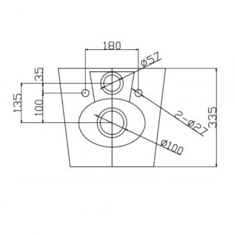 Унитаз подвесной RAVAK WC CONCEPT OVAL RimOff с сиденьем RKUM000009: 6