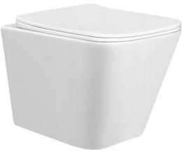 Унитаз подвесной RAVAK WC CONCEPT CUBE RimOff с сиденьем RKUM000011: 1