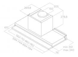 Вытяжка кухонная Elica BOXIN LX/BL MAT/A/60: 5