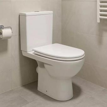 Унитаз компакт KOLO STATUS гор. 3/6 нижн. подвод+сидение полипропилен 2397250UA: 2