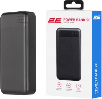 Универсальная мобильная батарея 2E 20000mAh PD+QC 3.0 18W  Black (2E-PB2004PD-BLACK): 1
