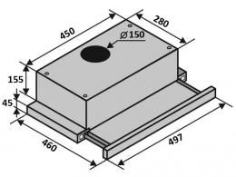 Вытяжка VENTOLUX GARDA 50 BK (700) LED 2S: 5