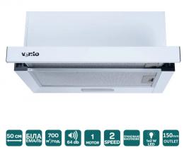 Вытяжка VENTOLUX GARDA 50 WH (700) LED 2S: 2