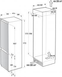 Встраиваемый холодильник Gorenje NRKI517E82WF: 4