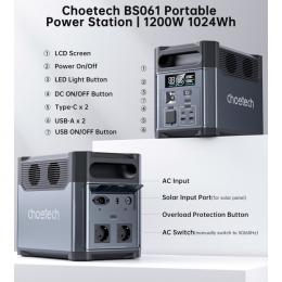 Зарядная станция Choetech 1200W PS Wifi+Bt (BS061-BQB): 6
