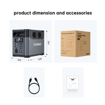 Зарядная станция Choetech 1200W PS Wifi+Bt (BS061-BQB): 7