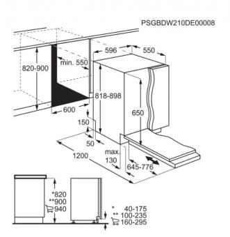 Встраиваемая посудомоечная машина Electrolux E62LB200T: 5