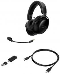 Наушники с микрофоном HyperX Cloud III S Wireless/USB-A/USB-C Black (A59YZAA): 7