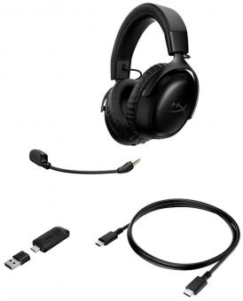 Наушники с микрофоном HyperX Cloud III S Wireless/USB-A/USB-C Black (A59YZAA): 7
