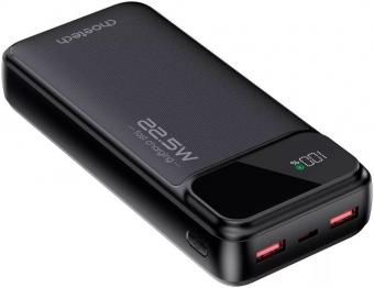 Универсальная мобильная батарея Choetech 20000mAh 22.5W PD,QC3.0 2USB-A+USB-C In/Out Black (B729): 1