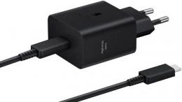 Сетевое зарядное устройство Samsung EP-T4511XBEGEU Black, 45W + кабель USB Type-C: 1