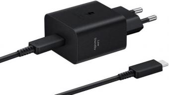 Сетевое зарядное устройство Samsung EP-T4511XBEGEU Black, 45W + кабель USB Type-C: 1