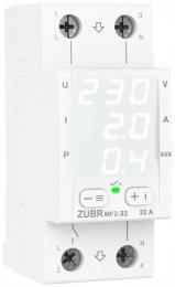 Реле мультифункциональное однофазное на 2 модуля ZUBR MF2-32 (4820120222740): 1