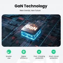 Сетевое зарядное устройство Ugreen 3xUSB 65W GaN (2хUSB-C+USB-A) CD244: 4
