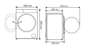 Стиральная машина Mijia Front Load Washer 8kg (WM080MJA08UA): 8