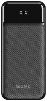 Универсальная мобильная батарея Sigma X-power SI30A4QL 30000mAh, PD/20W, QC22.5W, LED, cable 20w, black (4827798787311): 1