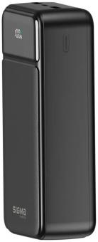 Универсальная мобильная батарея Sigma X-power SI30A4QL 30000mAh, PD/20W, QC22.5W, LED, cable 20w, black (4827798787311): 3