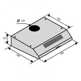 Вытяжка Ventolux PARMA 60 WH: 3
