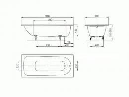 Ванна сталева KALDEWEI SANIFORM PLUS 180x80 (375-1): 3