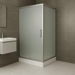 Душова кабіна KO&PO 800х1000х1900 профіль сатин, матове скло 7007 fabric C14694: 2