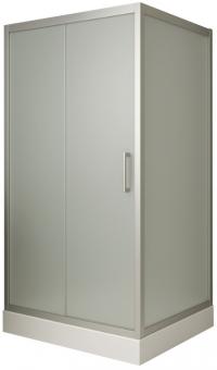 Душова кабіна KO&PO 800х1000х1900 профіль сатин, матове скло 7007 fabric C14694: 1