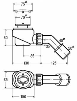 Сифон для піддону VIEGA Domoplex (364755): 2