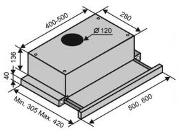 Витяжка VENTOLUX GARDA 60 BK (450): 4