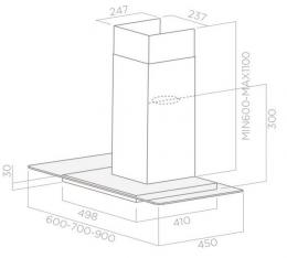 Кухонна витяжка Elica FLAT GLASS IX A/60: 2