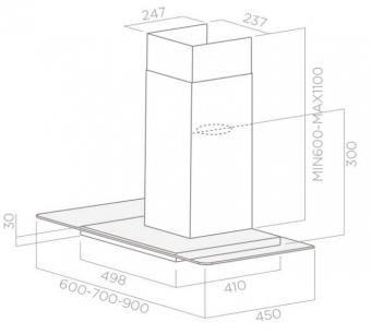 Кухонна витяжка Elica FLAT GLASS IX A/60: 2