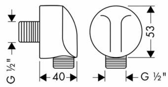 Шлангове підключення HANSGROHE Fixfit 27454000: 2