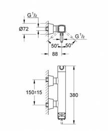 Змішувач для душу GROHE GRANDERA 23316000: 2