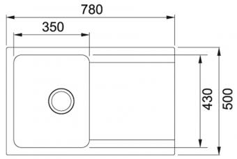 Мийка FRANKE OID 611-78 чорний 114.0498.031: 2