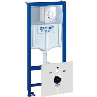 Інсталяція для унітазу GROHE RAPID SL 3в1 овальна кнопка 38721001: 1