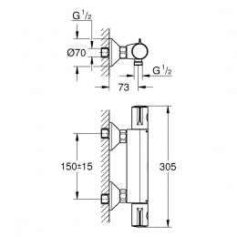 Термостат для душу GROHE Grohtherm 800 34558000: 5