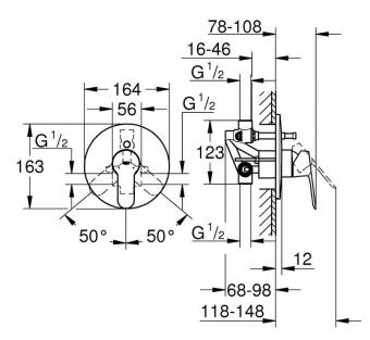 Змішувач для душу GROHE BauEdge 29079000: 2