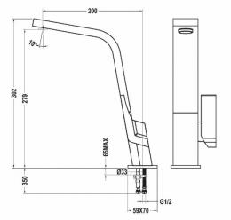 Змішувач для кухні TEKA Icon H (IC 915) Чорний 33915021N: 3