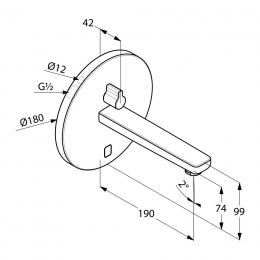 Змішувач для умивальника KLUDI ZENTA 3850105: 2