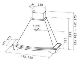 Витяжка Elica CORALINE WH/A/60 T.GREZZO: 7
