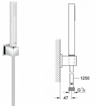 Душовий гарнітур GROHE Euphoria Cube Stick 27702000: 1