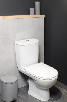 Унітаз компакт KOLO FREJA Premium косий. 3/6 нижн. підведення+сидіння дюропласт soft-close L79046000: 3