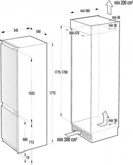 Вбудований холодильник Gorenje NRKI2181A1: 5