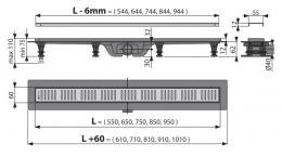 Водостічний жолоб ALCA PLAST APZ10-750: 4