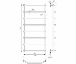 Рушникосушарка MARIO Трапеція HP 1100х530/500 (1.3.2803.01.P): 2