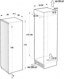 Вбудований холодильник без морозилки Gorenje RI2181A1: 2